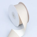 Matte beige cotton polyester ribbon roll for gift wrapping and DIY crafts decoration - Desert Yellow and Rice White / 3.8cm*10 Yards
