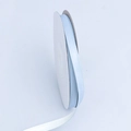 Single-faced matte light blue polyester cotton ribbon roll for gift wrapping and DIY crafts - Sky Blue + Off-White / 0.7cm*10 Yards