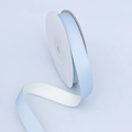 Sky blue matte polyester cotton ribbon roll for gift wrapping and bouquet decor - Sky Blue + Off-White / 1.6cm*10 Yards