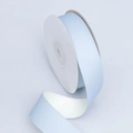 Light blue matte cotton polyester ribbon roll for gift wrapping and bouquet decoration - Sky Blue + Off-White / 2.5cm*10 Yards
