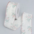 Blumiges beidseitiges Spitzenband mit Hohlstruktur für DIY-Schleifen und Blumendekor - 5cm*10 Yards (Rosa)