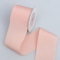 Mat lichtroze hoogelastische lintrol met glittertextuur voor DIY cadeauverpakkingen - 4cm Breed / Roze