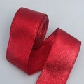 Ruban métallique rouge scintillant pour emballage cadeau et travaux manuels - Rouge / 6cm de Large * 5m de Long