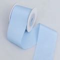 Light blue matte high-elastic polyester ribbon roll for gift wrapping and DIY crafts - 4cm Wide / Blue