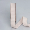 Light pink waffle texture ruffled ribbon roll for gift wrapping and DIY bows - Champagne [2.5cm]