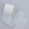Rouleau de ruban organza blanc transparent pour fleurs et gâteaux DIY - 4cm de Large / Blanc