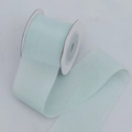 Light mint green sheer organza ribbon roll for DIY crafts and gift wrapping - 4cm Wide / Cyan Green