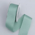 Matte mint green high-elastic polyester ribbon roll for DIY crafts and gift wrapping - 2.5cm Wide / Green