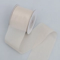 Roll of elegant champagne semi-transparent organza ribbon for DIY flower and cake crafts - 4cm Wide / Champagne