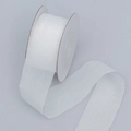 Translucent white organza ribbon roll for DIY flower bouquet and gift wrapping bows - 2.5cm Wide / White