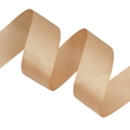 Champagnegouden satijnen lint met zijdeachtige textuur en elegante golf voor DIY-strikken - Dubbelzijdig 4cm Breedte 870 Regulier Koffie 50 Yards/Rol