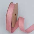 Rosa Geschenkband mit Fischgrätenmuster für DIY-Schleifen und Blumensträuße - 2.5cm / Rosa