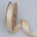 Champagne herringbone textured ribbon roll for DIY craft and gift wrapping - 2.5cm / Yellow