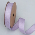 Light purple herringbone texture ribbon wound on a kraft paper spool for gift wrapping - 2.5cm / Purple