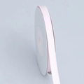Nastro di poliestere opaco rosa pallido su rocchetto bianco per pacchi regalo - Stretto Rotolo Corto / Rosa