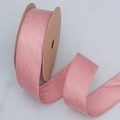 Pink herringbone ribbon roll for DIY flower bouquet gift wrapping and bow crafts - 4cm / Pink