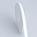 Single roll of premium white double-sided matte milk polyester ribbon for DIY crafts - Narrow Short Roll / Bleached White