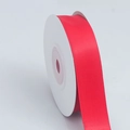 Vibrant red double-sided matte polyester ribbon roll for gift wrapping and hair accessories - Medium Width Short Roll / Red
