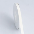 Roll of pure white matte polyester ribbon for floral gift wrapping and DIY crafts - Narrow Short Roll / Off-White