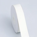 Single roll of premium white double-sided matte milk polyester ribbon for DIY hair accessories - Medium Width Short Roll / Off-White