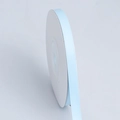 Single roll of light blue matte polyester ribbon on a spool for DIY craft accessories - Narrow Short Roll / Sky Blue