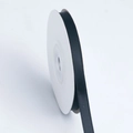 Single roll of black double-sided matte polyester ribbon for floral and gift wrapping - Narrow Short Roll / Black