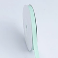 Roll of 10mm mint green matte polyester ribbon for gift wrapping and DIY crafts - Narrow Short Roll / Turquoise Green