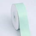 Mint green double-sided matte polyester ribbon roll for crafts and floral gift wrapping - Wide Short Roll / Turquoise Green
