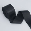 Premium black satin ribbon roll with smooth silky texture for gift wrapping and bows - Narrow Style / Black