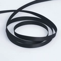 Single roll of 6mm narrow black double-sided polyester satin ribbon for gift wrapping - 0.6cm Width x 20 Yards / 030 Black