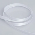 Narrow 0.6cm white double-sided polyester satin ribbon with smooth silky finish - 0.6cm Width x 20 Yards / 029 Bleached White