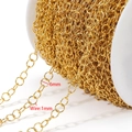 Catena a O in acciaio inossidabile placcato oro 18k da 6mm per creazione gioielli fai da te - 1x6mm / Oro