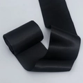 Rol breed zwart satijnen lint voor bruiloft decoratie en stoel sjerpen - 10cm Breed x 20m Lang / Zwart