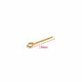 15mm gold plated stainless steel eye pin for DIY jewelry making and beading projects - Eye Pins / 15mm / Gold