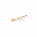 20mm vacuum gold-plated stainless steel eye pin for jewelry making and DIY crafts - Eye Pins / 20mm / Gold