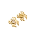 Golden spider pendant set with marquise gemstone detail for DIY necklace jewelry - White Spider (19*15mm)