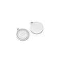 Silver Aquarius constellation pendant with sparkling crystals and polished finish - Aquarius / Silver