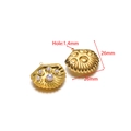 Golden scallop shell charms with white pearl center and 26mm size for DIY jewelry - Light Purple Gold Shell (F2722)