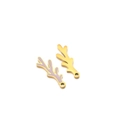 Pendenti a corallo in oro e smalto lavanda per la creazione di gioielli fai da te - Forma di Corallo (20*7*1.3mm) / Oro/Rosa Chiaro