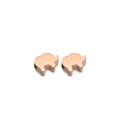Polished rose gold elephant spacer beads for DIY jewelry and stainless steel necklaces - Rose Gold