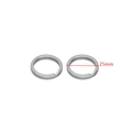 Flat 25mm silver split key rings in stainless steel for DIY accessory projects - Silver 25