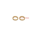 18k gold plated stainless steel 15mm flat key ring for DIY jewelry making accessories - Gold 15