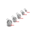 Polished faceted metal ball charms in 3mm to 8mm sizes with welded loops - 3mm / Faceted Ball With Single Loop / Steel
