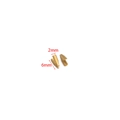 6mm gold-plated stainless steel pinch bails for DIY jewelry making and pendant connector - 2*6mm / Gold