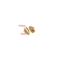 Golden 18k plated stainless steel snake chain end clasp, 7mm x 3.5mm size detail - 3.5*7mm / Gold