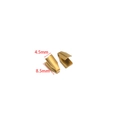 18k gold plated stainless steel flat snake chain connector clasp measuring 8.5mm by 4.5mm - 4.5*8.5mm / Gold