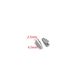 DIY jewelry connector in 18k gold plated finish size 6.5mm by 2.5mm for bracelets - 2.5*6.5mm / Steel