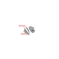 Silver 3.5x7mm stainless steel pinch bails for DIY jewelry necklace making - 3.5*7mm / Steel