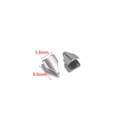 Silver stainless steel flat snake chain connector 5.8x8.8mm for DIY jewelry making - 5.8*8.8mm / Steel