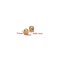 Perles intercalaires lanterne en acier doré 3mm pour création de bijoux et bracelets - Perle Lanterne à Trou / 3*2.4*1mm / Or